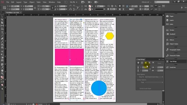 Adobe InDesign CC Tutorial Text Wrap смотреть онлайн