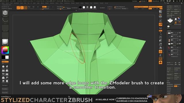 Simple and Fast - Creating a shirt in ZBrush смотреть онлайн