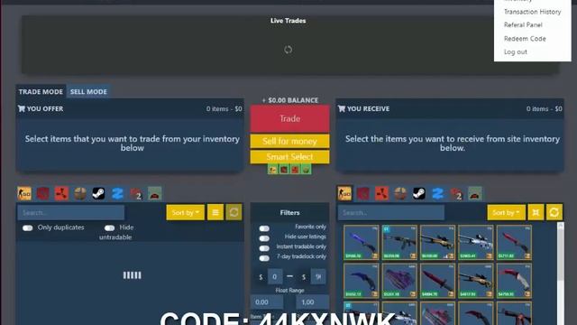 Tradeit.gg bonus promo code free money смотреть онлайн