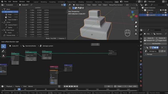 Auto Damage System with new Bake Node in Blender 4.1 смотреть онлайн
