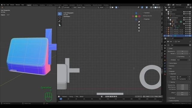 Digital Clock 3D Modeling in Blender смотреть онлайн