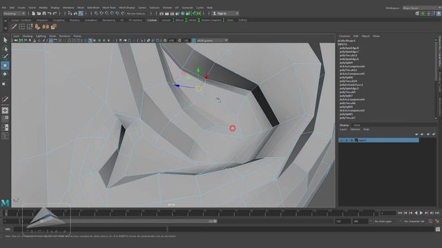 Head Modeling Tutorial Part2 | Learn Maya смотреть онлайн