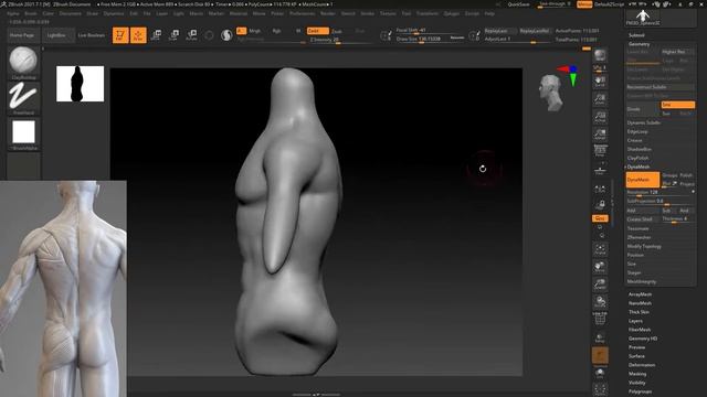 Torso Anatomy | Sculpting ZBrush смотреть онлайн