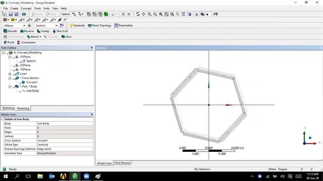 Ansys 19.2 Design Modeller_1D/Line_body_Creation_tools смотреть онлайн