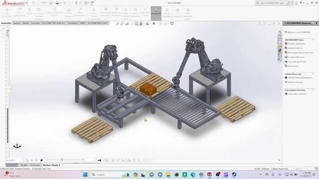 solidworks test robot arm смотреть онлайн