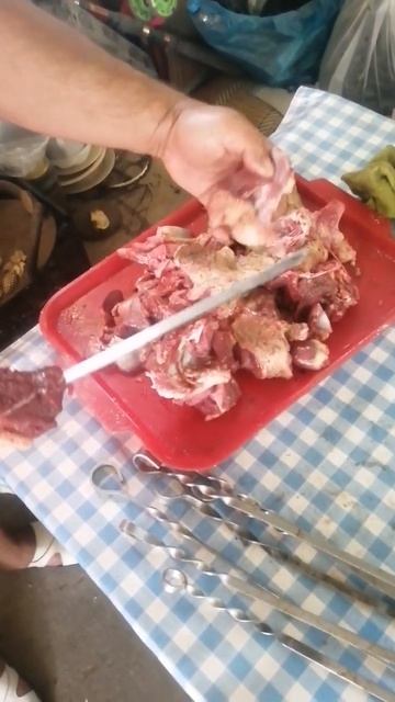 Шашлык из гуся