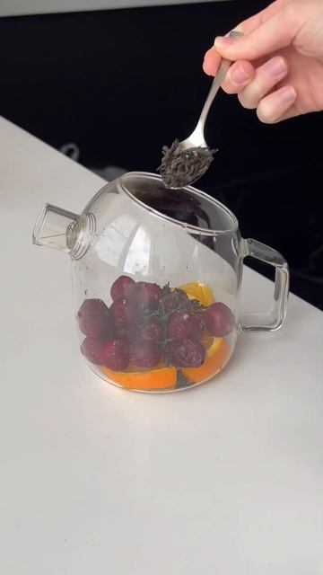 Чай с апельсином и вишней 🍒🍊 #рецепты#чай смотреть онлайн