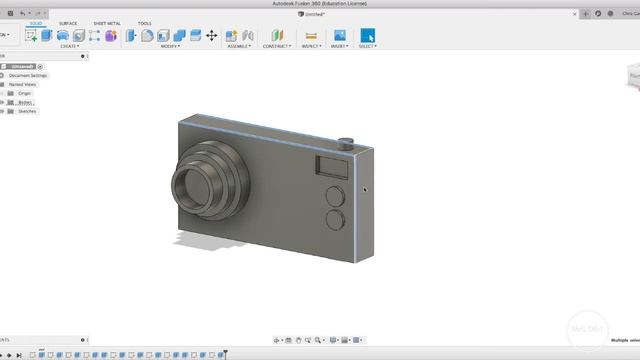 Autodesk Fusion 360 - Camera design tutorial смотреть онлайн