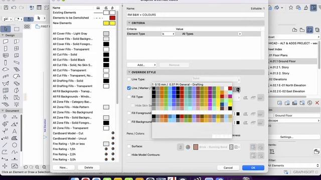ArchiCAD Alterations Project 30 Graphic Overrides rules смотреть онлайн