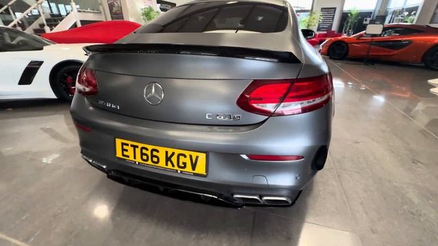 Mercedes C Class 4.0 C63 V8 Biturbo Amg S Edition 1 Spds Mct Euro 6 (S/s) 2dr Grey ET66KGV смотреть онлайн