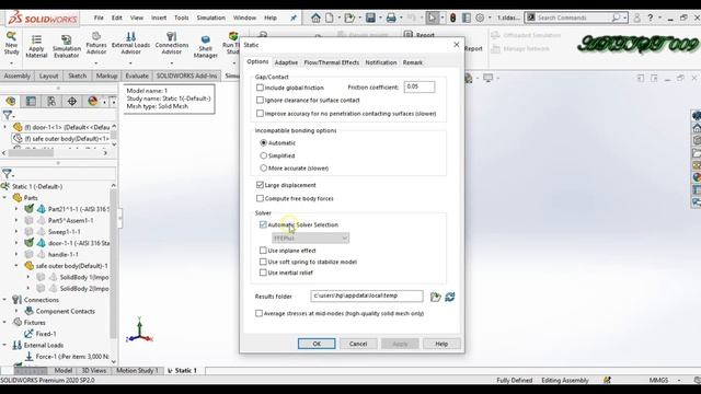 Solidworks simulation | Safe analysis смотреть онлайн