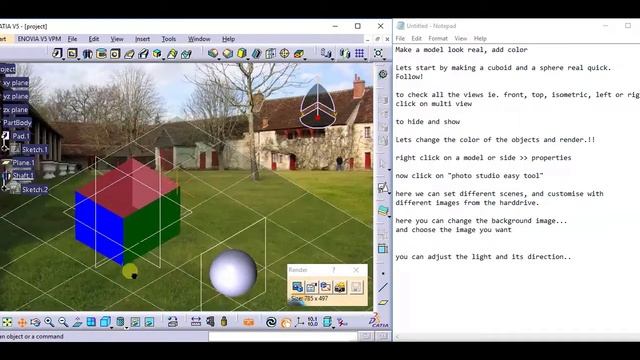 Learn catia V5 Tutorials for beginners V5 : Make your model REALISTIC!! with one tool. смотреть онлайн