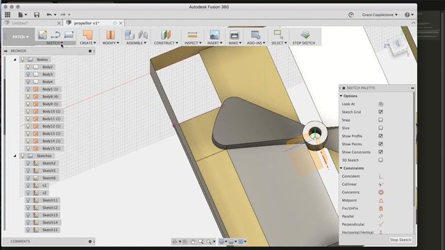 Creating a parting surface for a mold using Fusion 360 смотреть онлайн