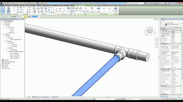 Biblioteki Revit - Poradnik jak wstawiać trójniki (część 1) | Wavin смотреть онлайн