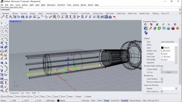 Rhino cad cam tutorial 004 - surface & solid
