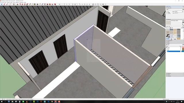 TUTORIALS Modeling Sketchup + Vray3.4 : Modern Farm House 3 Bedroom In 15 Min