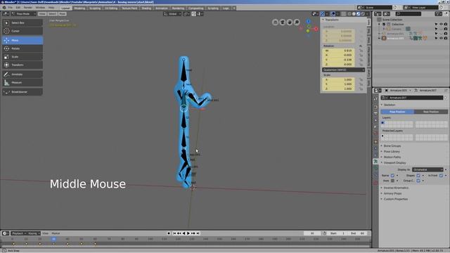 Using Blender's Action Editor - Blender 2.8 Tutorial смотреть онлайн