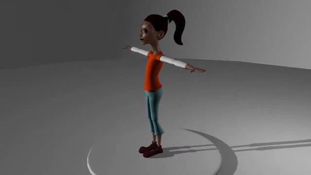 toony girl 3d model смотреть онлайн