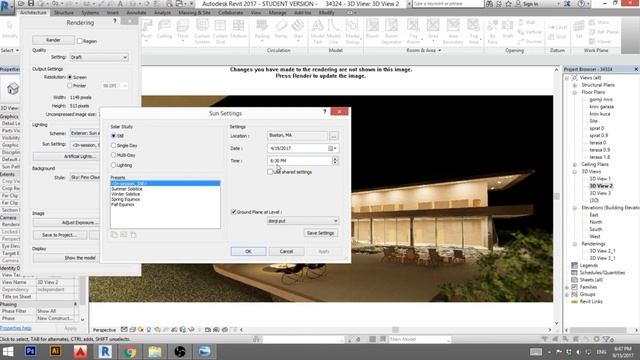 How to setup a Night Rendering in Revit смотреть онлайн