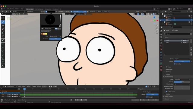 Blender 3D Grease Pencil Beginner Lesson Using a Reference Image and 2021 HUION Kamvas 12 смотреть онлайн
