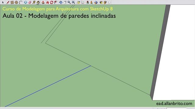 Curso de modelagem para arquitetura com SketchUp 8 - Aula 02 смотреть онлайн