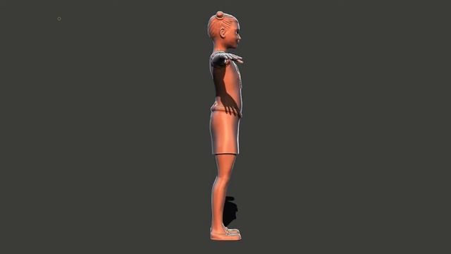character Turnaround Zbrush (little girl) смотреть онлайн