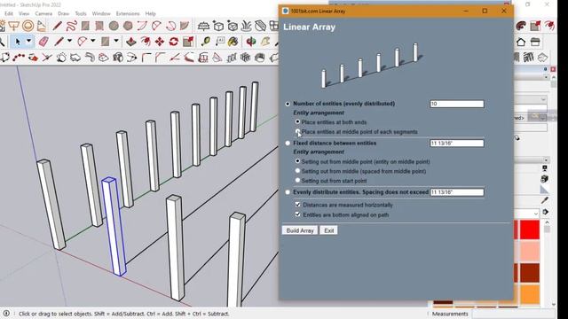 Sketchup Linear Array Tools смотреть онлайн