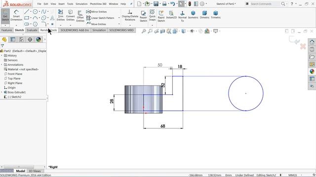 SolidWorks Tutorial for beginners Exercise 39 смотреть онлайн