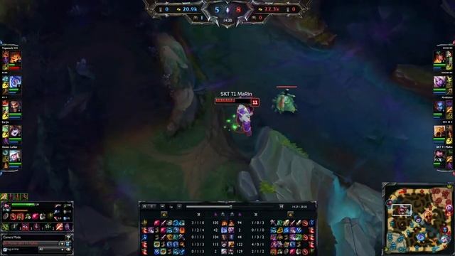 SKT T1 Marin Dr. MUNDO vs Gnar Top Lane - League of Legends Ranked Game Korea смотреть онлайн