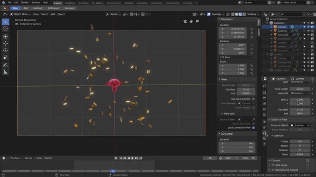 How to make realistic confetti in Blender 2.8, tutorial about particles system and EEVEE смотреть онлайн