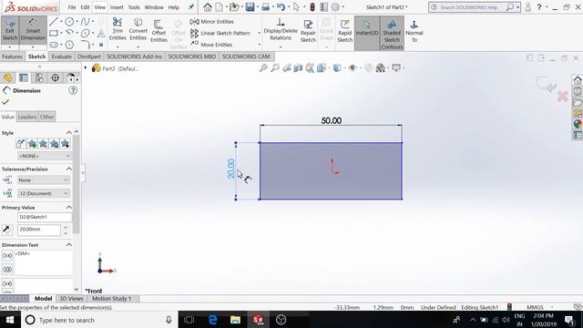 Solid works basic tutorial for beginners 2019 || learn solid works basic Easily || смотреть онлайн
