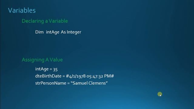 27. VBA - Variables And Data Types (Programming In Microsoft Access 2013) смотреть онлайн