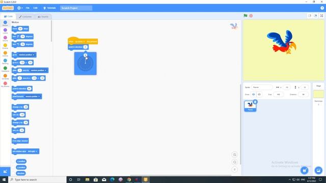 Scratch: Program a sprite to move using the keyboard arrows смотреть онлайн