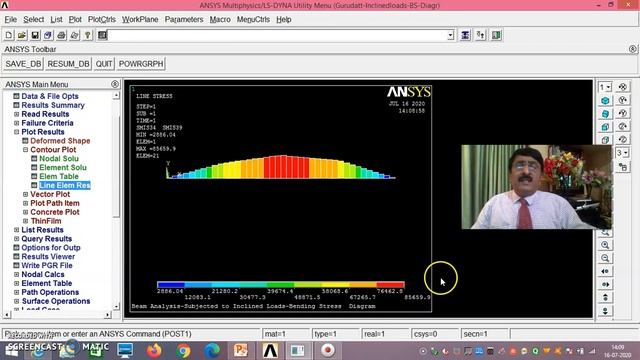 Beam Analysis –Subjected To Inclined Loads-Demo -Using Ansys Mechanical APDL-Problem 4 -Session -4 смотреть онлайн
