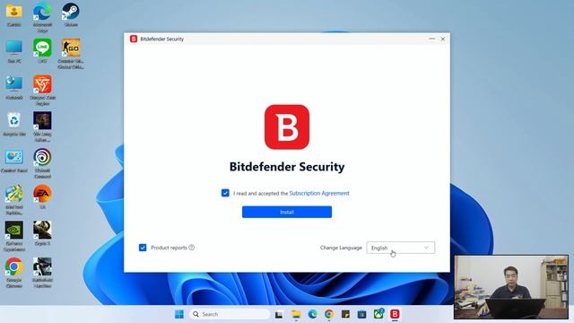 วิธีโหลดและติดตั้ง Bitdefender Antivirus สำหรับคอม ได้ฟรี #catch5 #windows11 #windows10 смотреть онлайн