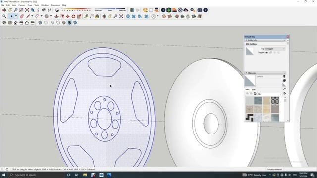 How to Make Car Wheel in Sketchup смотреть онлайн