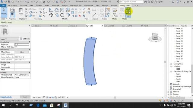 Skyscraper Design in Revit Architecture | High Rise Building in Revit Tutorial смотреть онлайн