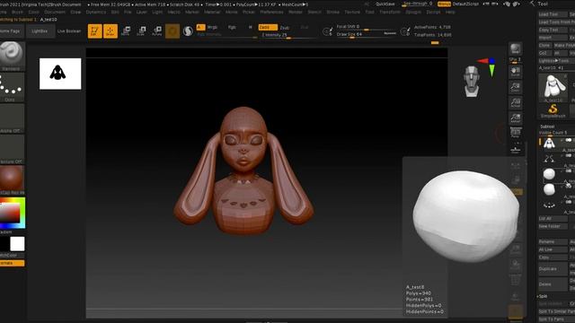 How to Group Split and Object in Zbrush after Maya Modeling and UV Mapping смотреть онлайн