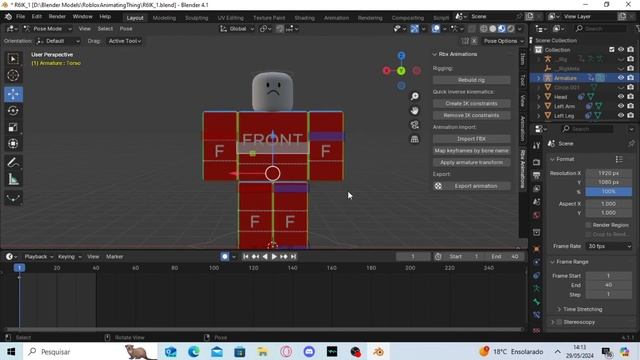 How to make (not that smooth) Roblox Animations with Blender!! смотреть онлайн
