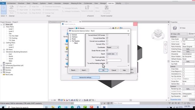 REVIT EXPORT TO NAVISWORKS (RVT TO NWC,NWD,NWF) смотреть онлайн