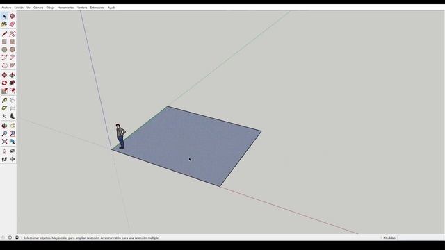 Parte 11 - SketchUp 2018 - Herramienta rectángulo смотреть онлайн