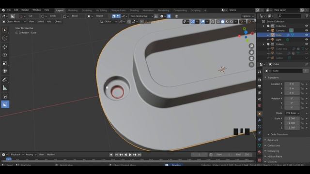 Blender - Box cutter & Hardops (Daily modeling practice #33) смотреть онлайн