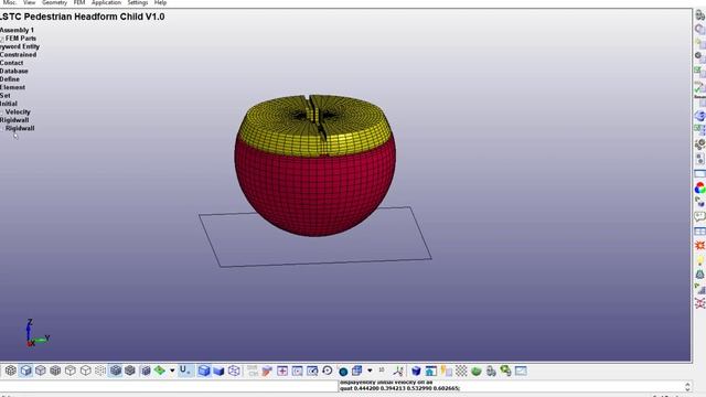 LS DYNA Head Impact Simulation |Head Injury Criteria Calculation| Pedestrian Safety | Tutorial смотреть онлайн