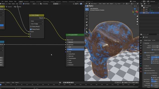 Blender Material 088 ドロドロ汚れの作り方 Map Rangeを接続する смотреть онлайн
