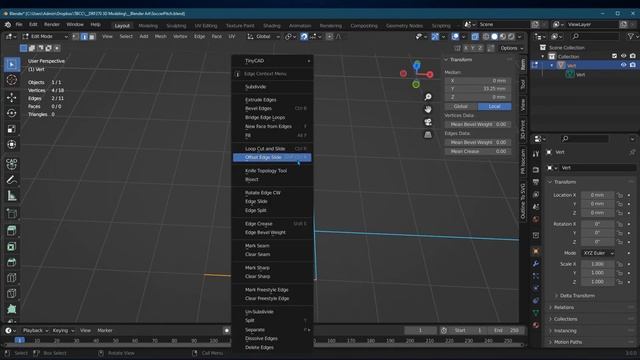 3D Modeling Blender - Creating A Quarter Circle And Merging смотреть онлайн