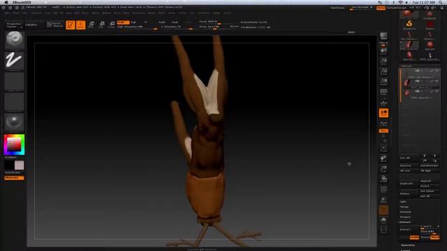 ZBrush creature Lion-Wolf-Deer смотреть онлайн
