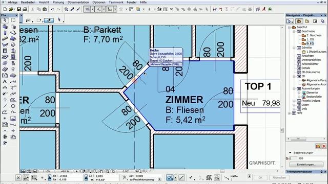 Archicad 16 Basics 8 Tut Bodenaufbau in Tür-Laibung ziehen смотреть онлайн