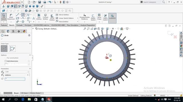 Modeling and Assembly of Electric Motor 3/3 SolidWorks Tutorial смотреть онлайн