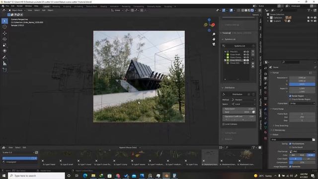 Creating Photoreal nature scenes in Blender 3.1 Scatter 5.0 смотреть онлайн