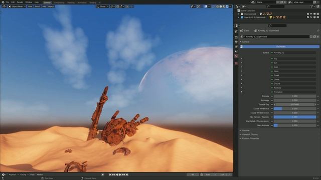 Pure-Sky 2.2 Released! Blender 2.91(EEVEE). смотреть онлайн